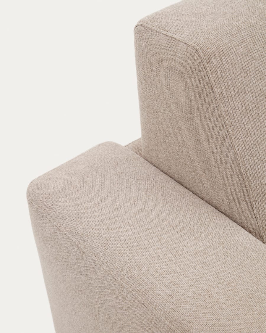 3-Sitzer-Bettsofa Anley in Beige mit Beinen aus massivem Buchenholz, 224 cm, FSC Mix Credit