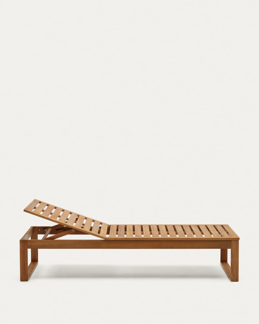 Sulamita outdoor sun lounger made from solid acacia wood FSC 100%