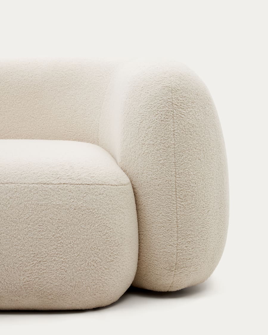 Martina 3-seater sofa in ecru bouclé 246 cm FSC Mix Credit