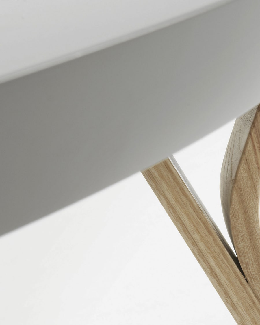 Τραπέζι σαλονιού Dilos Ø 90 εκ, γκρι και οξυά