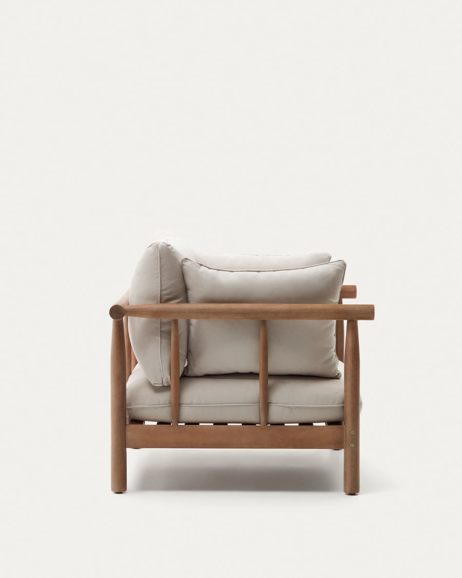 Sacova solid eucalyptus wood armchair