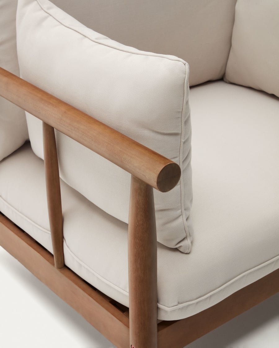 Sacova solid eucalyptus wood armchair