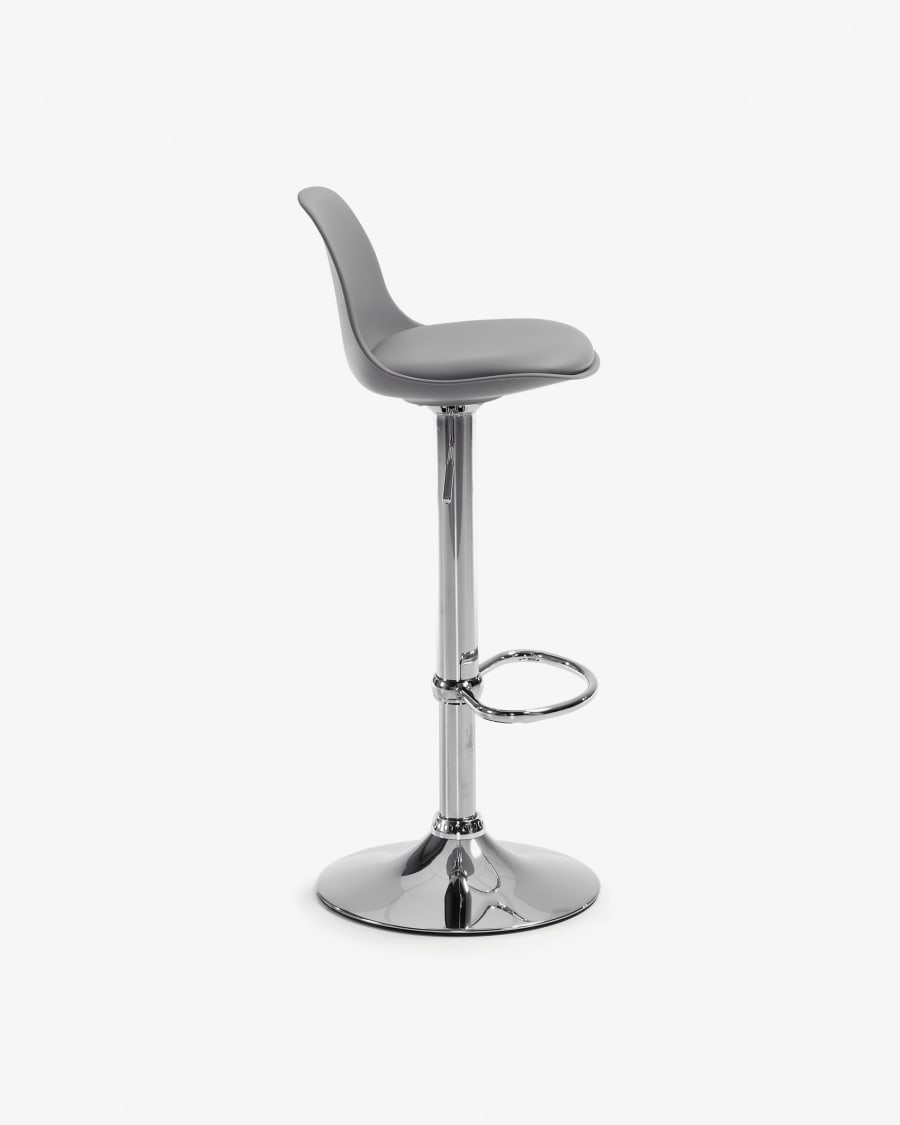 Orlando-T barstool grey height 60-82 cm