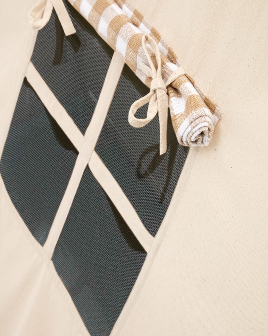 Yanil teepee tent in 100% white cotton, 100 x 90 cm