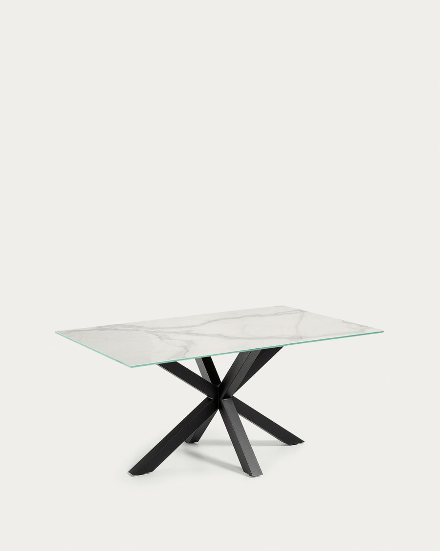 Argo table 180 cm porcelain black legs