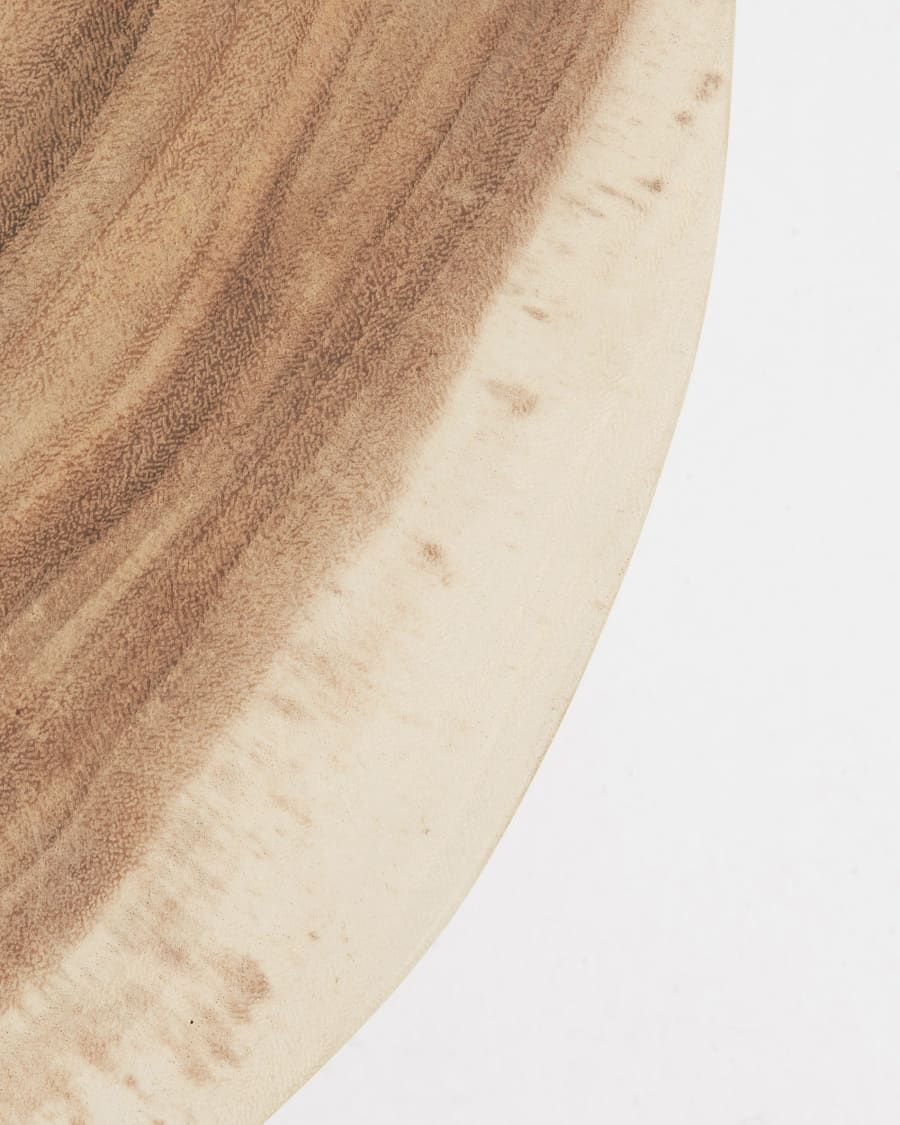 Wellcres solid rain tree wood side table, Ø 65 cm