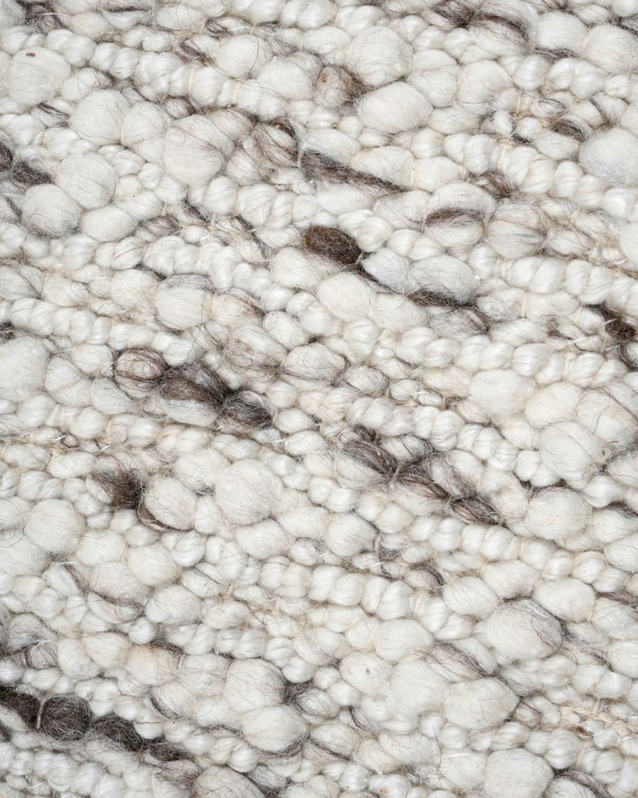 Manilva rug in wool and brown cotton, 200 x 300 cm