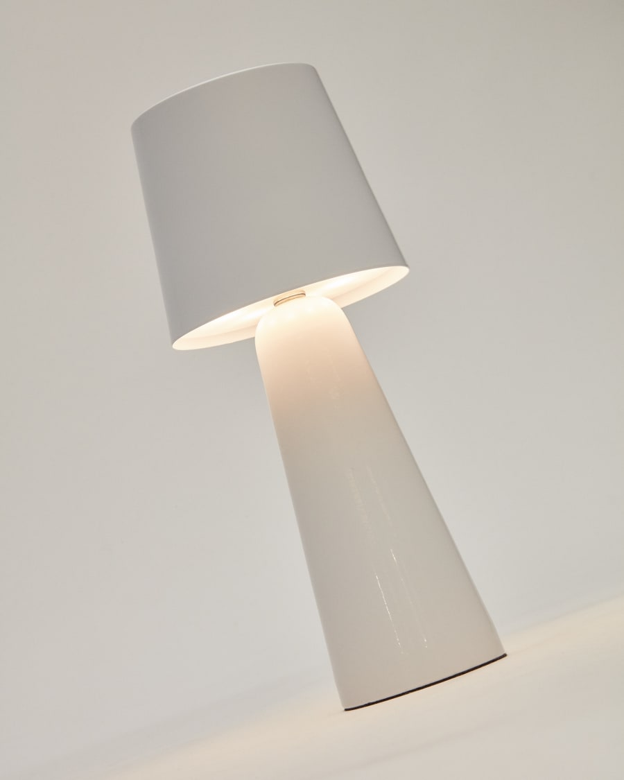 Arenys small table light with a painted white finish