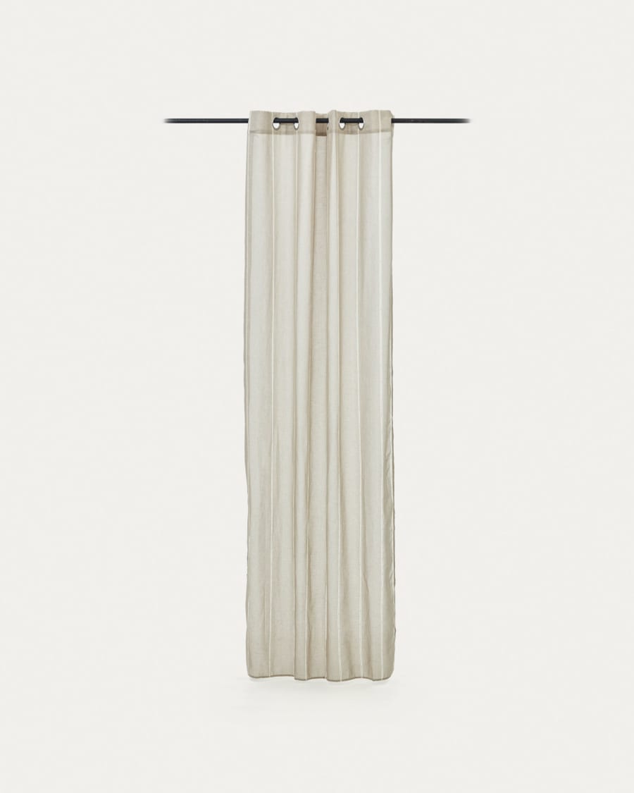 Marza curtain in beige, 140 x 260 cm