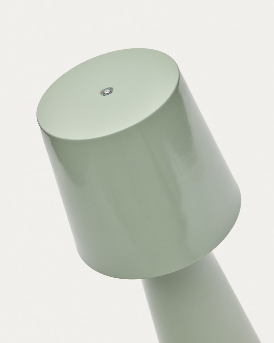 Arenys large table lamp with a turquoise painted finish
