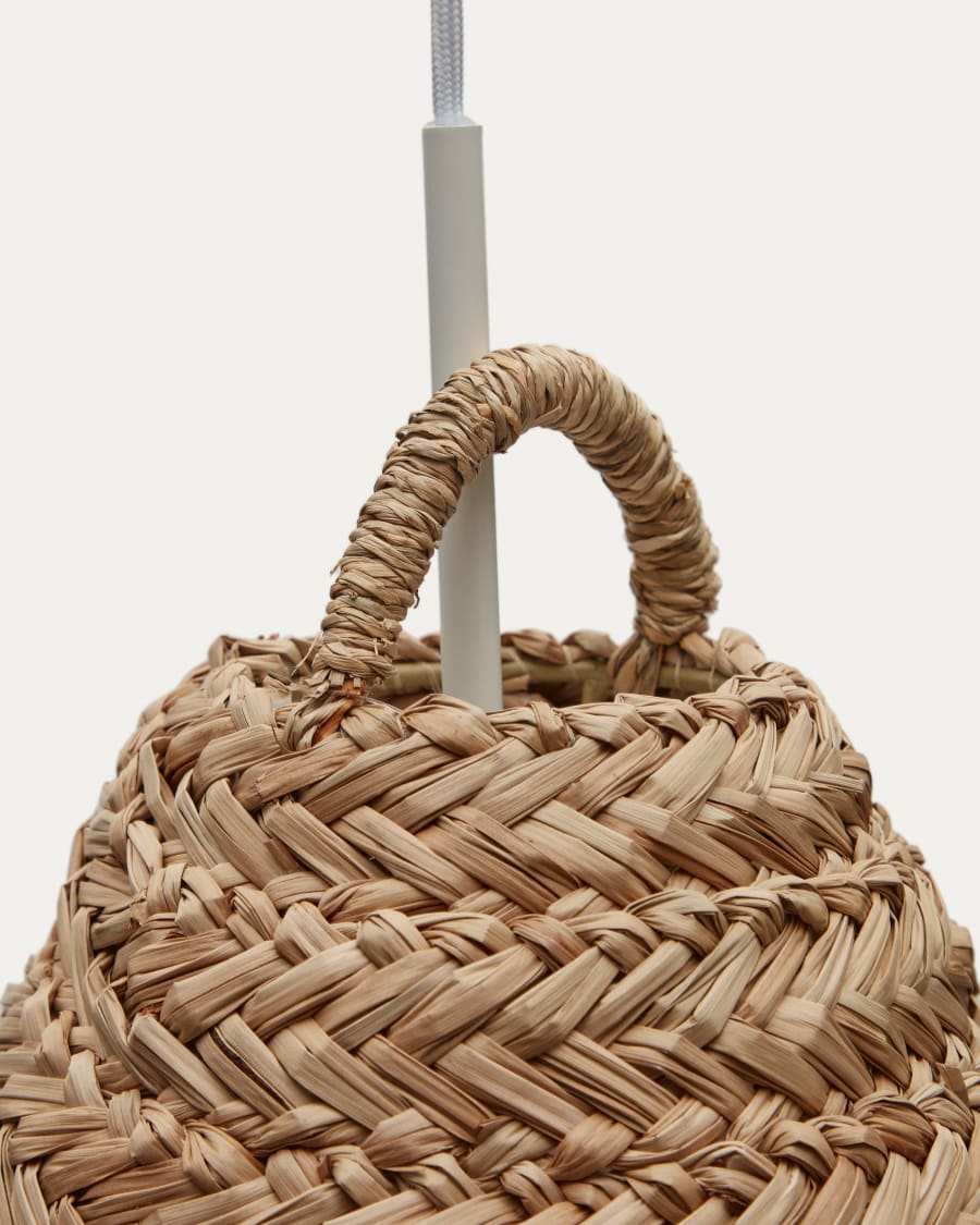 Fonteta natural fiber ceiling lamp in a natural finish, Ø 40 cm
