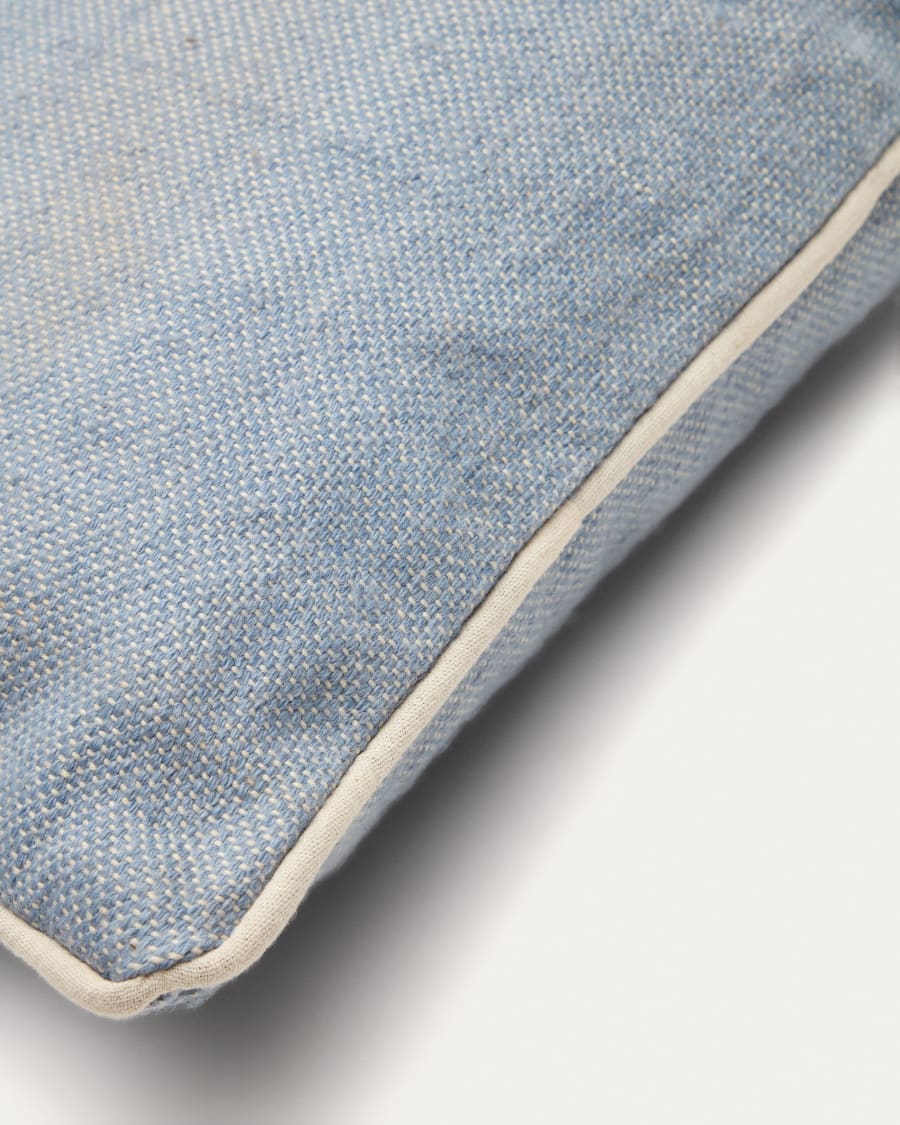 Sagulla 100% PET cushion cover in blue, 45 x 45 cm