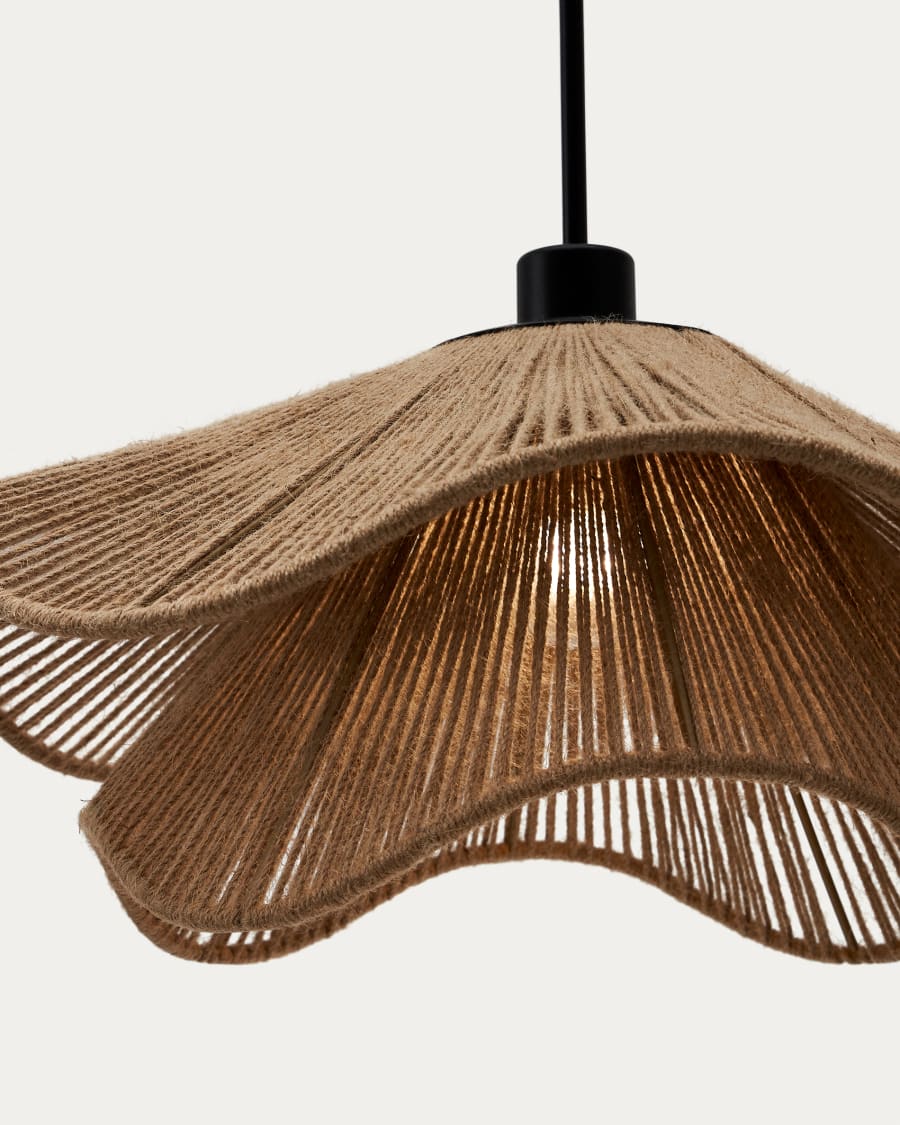 Pontos Lampenschirm für Pendelleuchte aus Jute mit natürlichem Finish Ø 50 cm