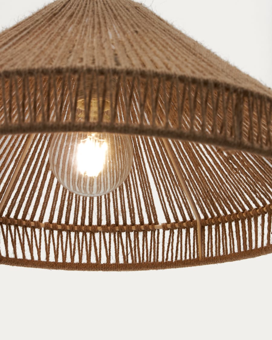 Pontos ceiling lamp shade in jute with a natural finish, Ø 45 cm