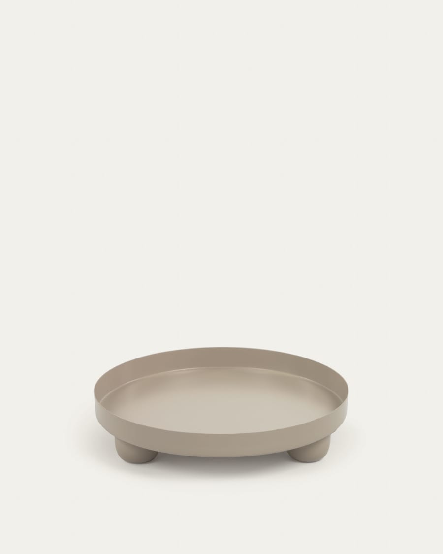 Charisse grey metal table centrepiece