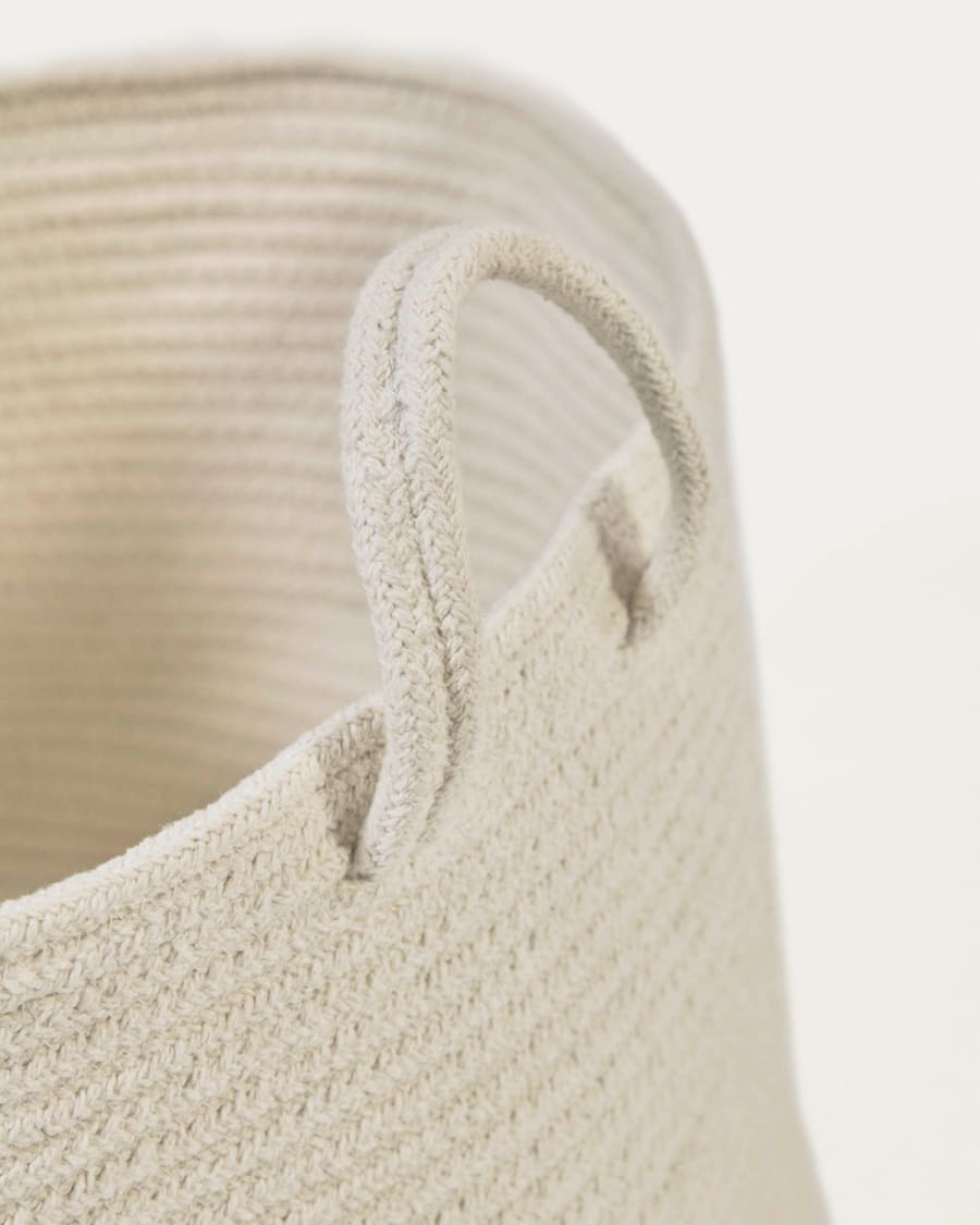 Acsa set of 2 cotton baskets in white