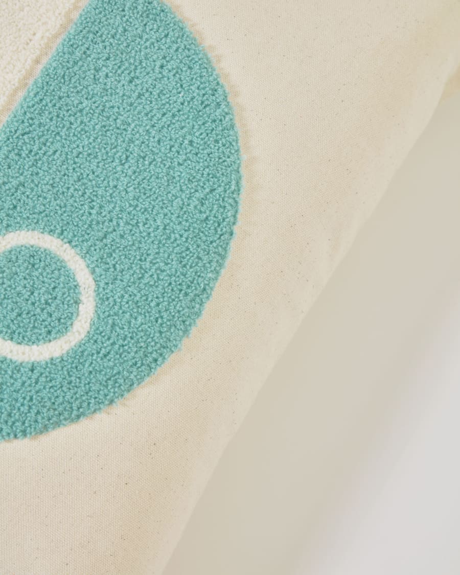 Ταπισερί Samudra με ιστιοφόρο, 100% βαμβάκι, πολύχρωμο, 45 x 45 εκ