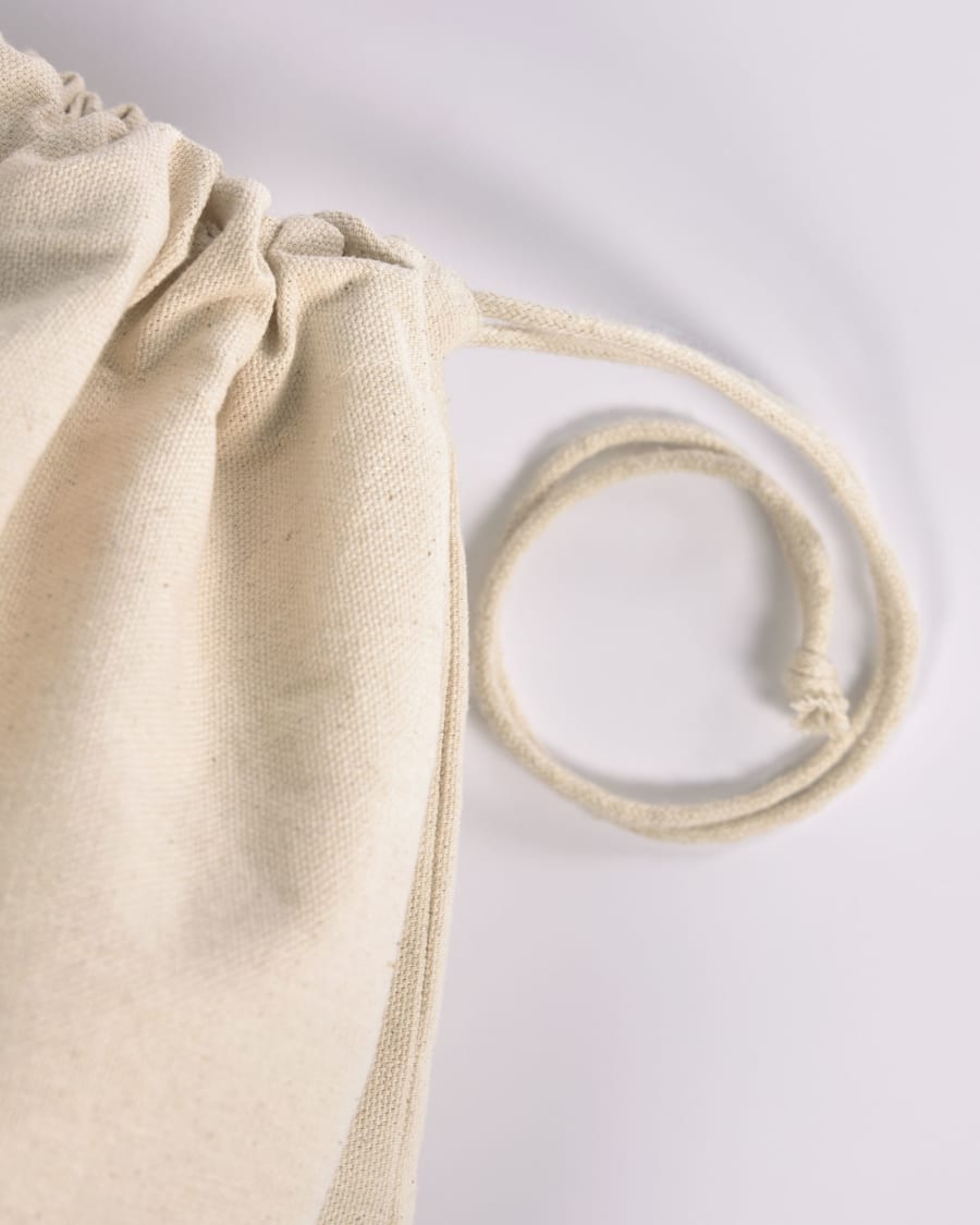 Τσάντα παιχνιδιών Sira, 100% βαμβάκι, γράμματα σε μουσταρδί και τερακότα