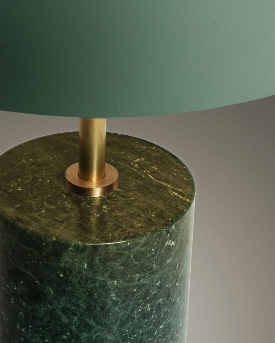 Videl table lamp in metal and marble