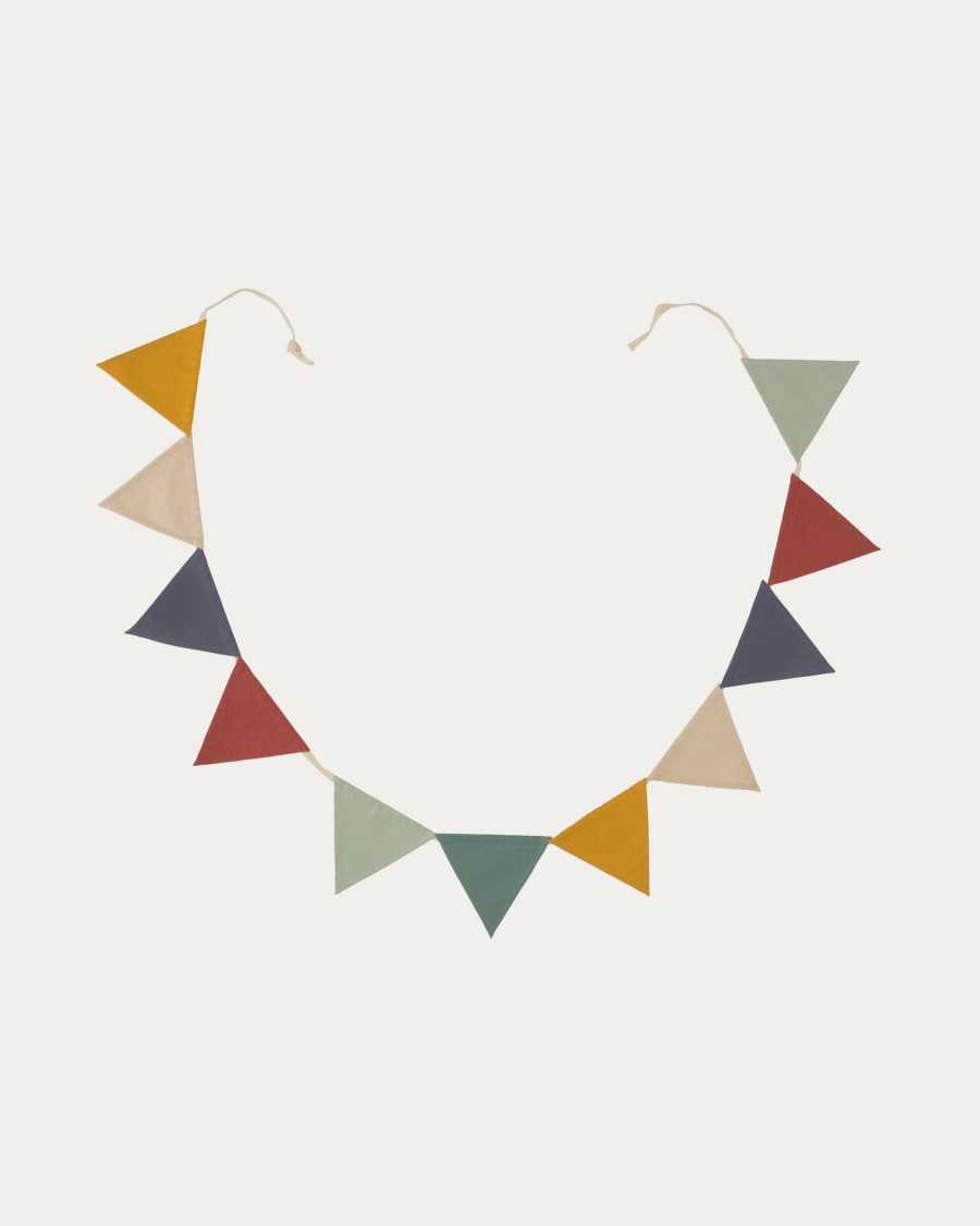 Celia 100% organic (GOTS) cotton multi-coloured bunting