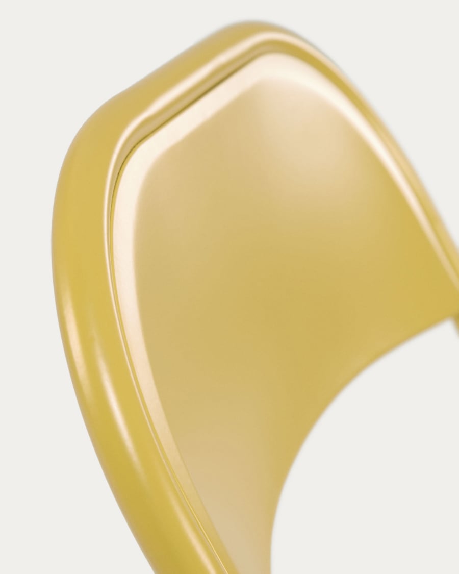 Aidana metal folding chair in mustard