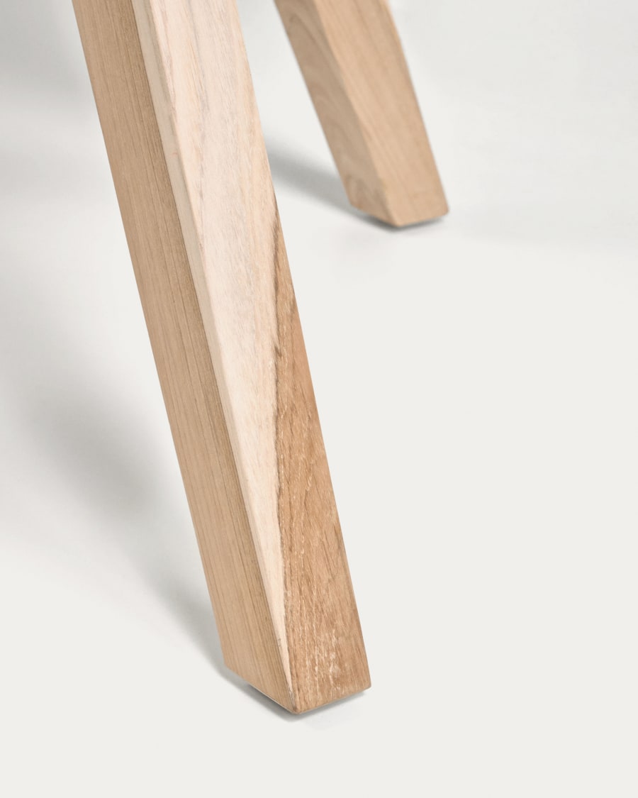Maial round solid teak wood table, 90 cm
