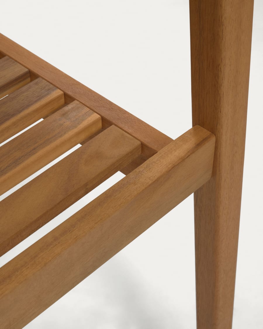 Hanzel stackable solid acacia wood garden chair FSC 100%