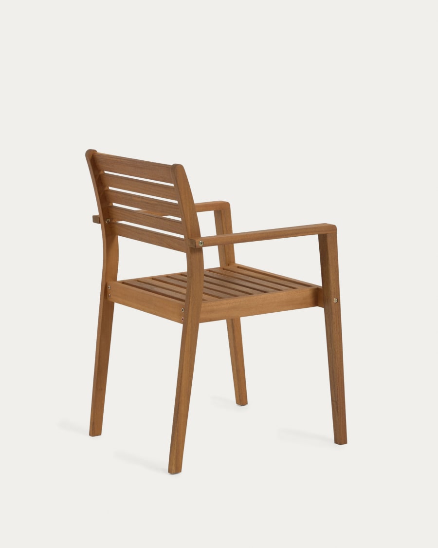 Hanzel stackable solid acacia wood garden chair FSC 100% | Kave Home Germany