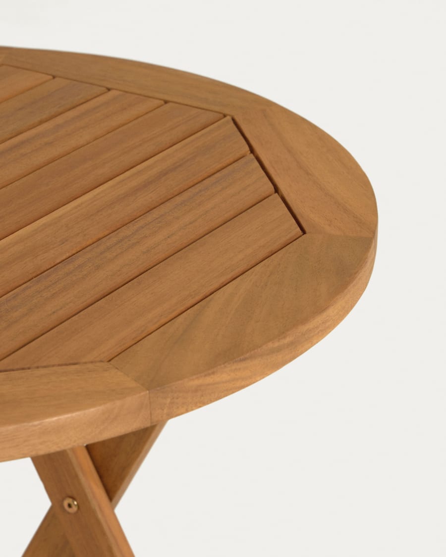 Elisia set of garden table and two folding chairs in solid acacia FSC 100%