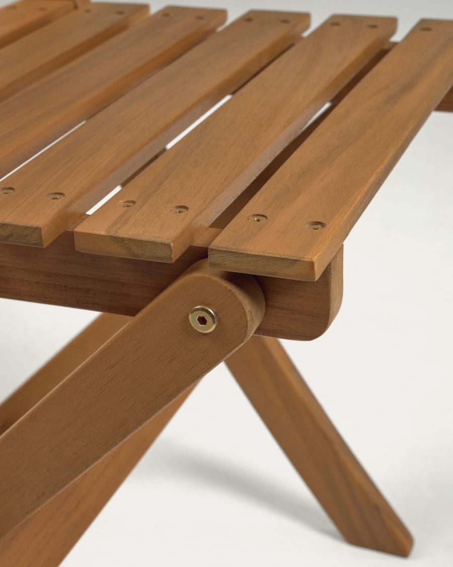 Elisia set of garden table and two folding chairs in solid acacia FSC 100%