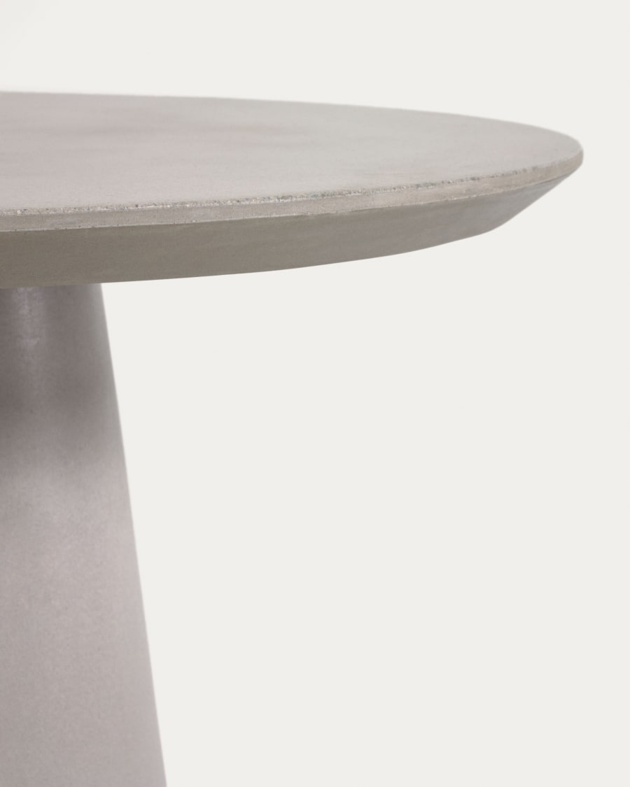 Itai outdoor round cement table, Ø 90 cm