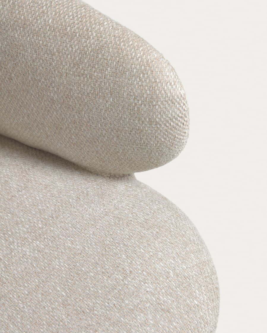 Einara light grey office chair and legs made of steel in matt white