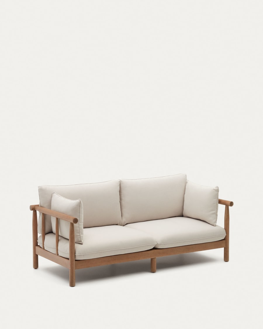 Sacova 2 seater sofa, made from solid eucalyptus wood 195 cm
