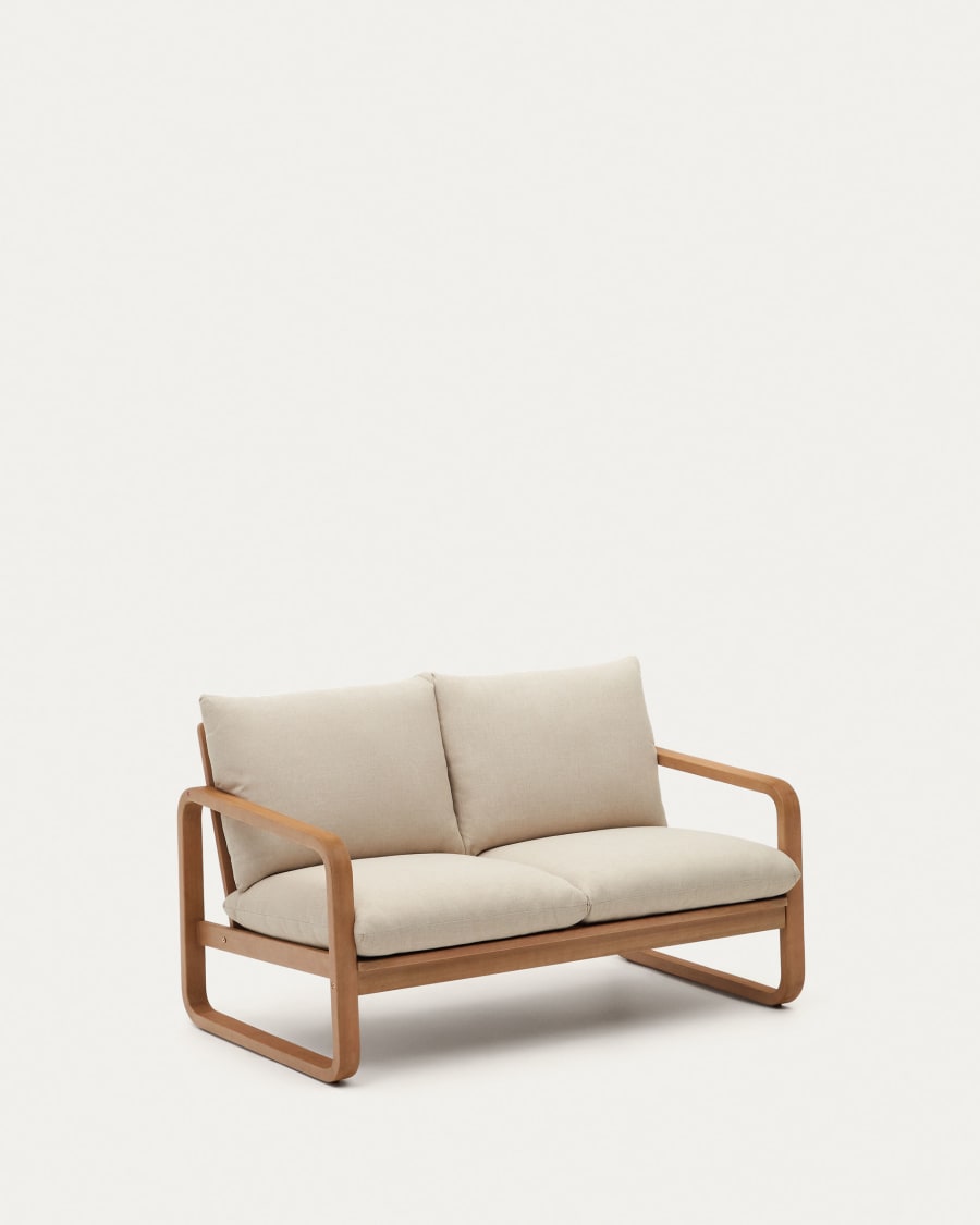 Sacaleta 2 seater sofa, made from solid eucalyptus wood 142 cm