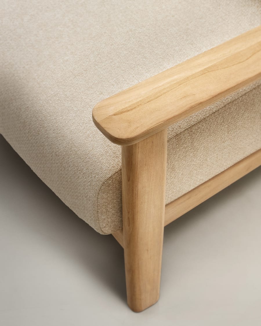 Tirant 3-seater sofa made from solid teak wood 212 cm FSC 100%
