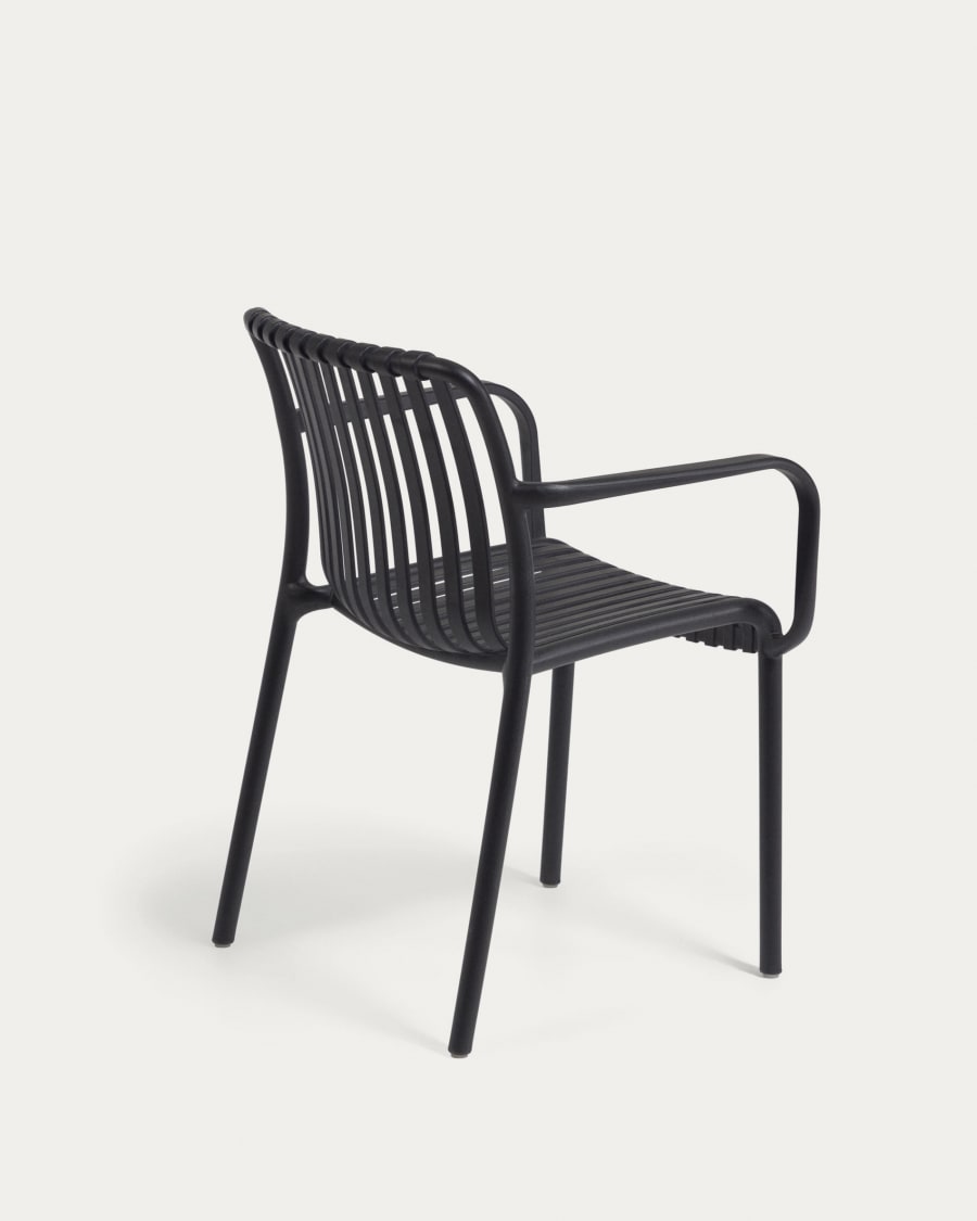 Isabellini stackable outdoor chair in black