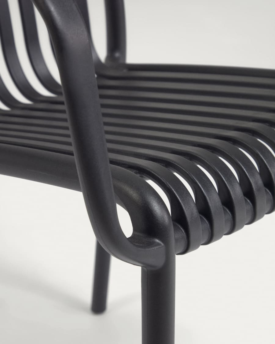 Isabellini stackable outdoor chair in black