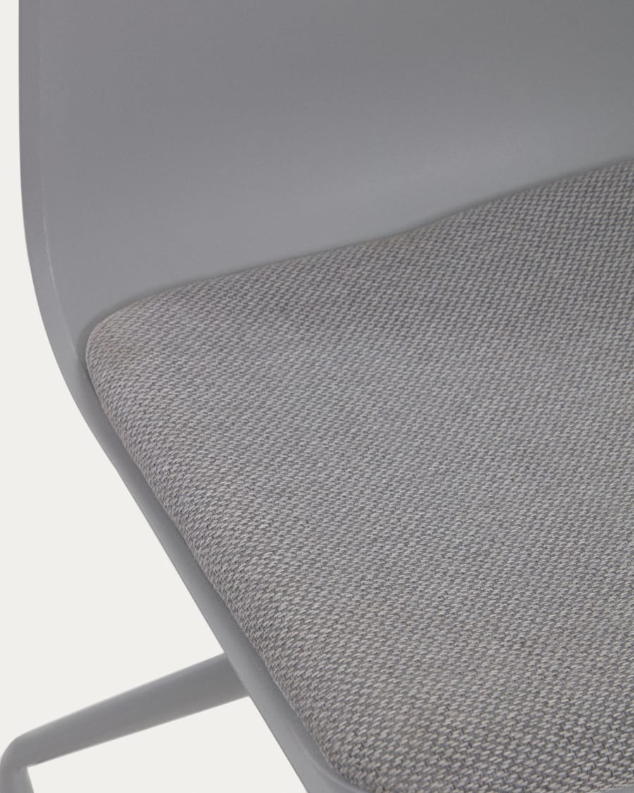 Ralfi grey desk chair with light grey seat