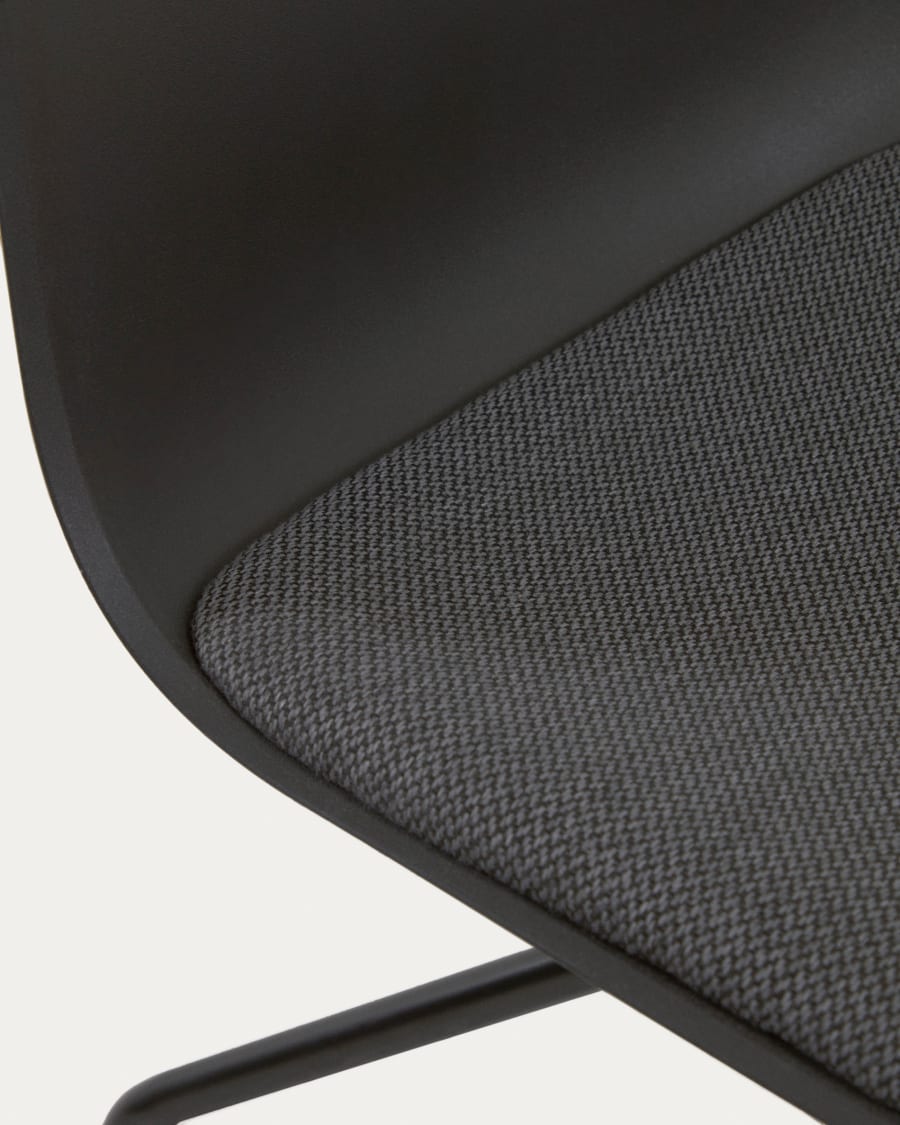 Ralfi black desk chair with black seat