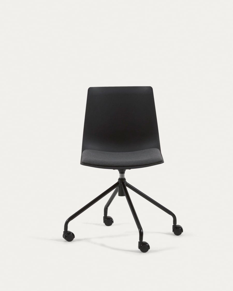 Ralfi black desk chair with black seat