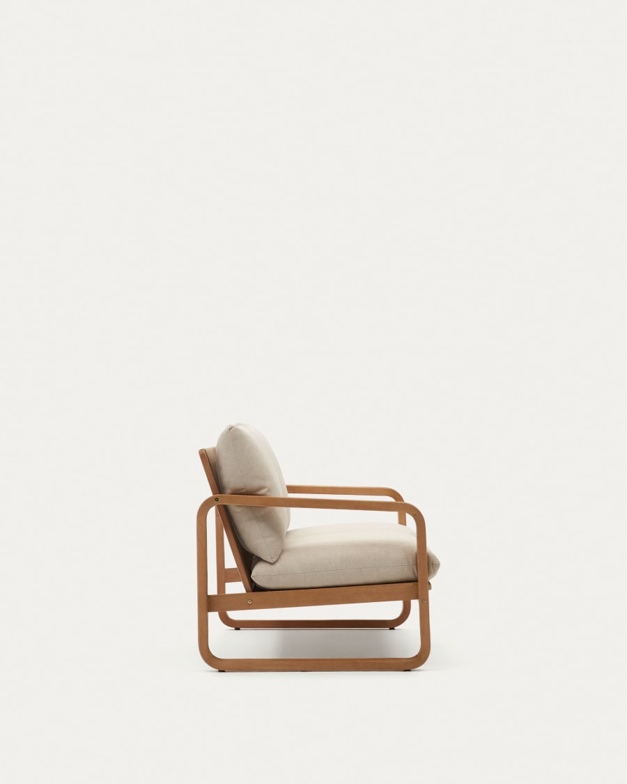 Sacaleta 2 seater sofa, made from solid eucalyptus wood 142 cm