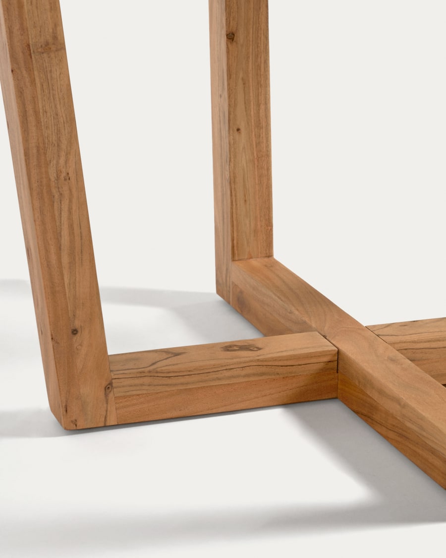 Nahla round table made from solid acacia wood with natural finish Ø 120 cm