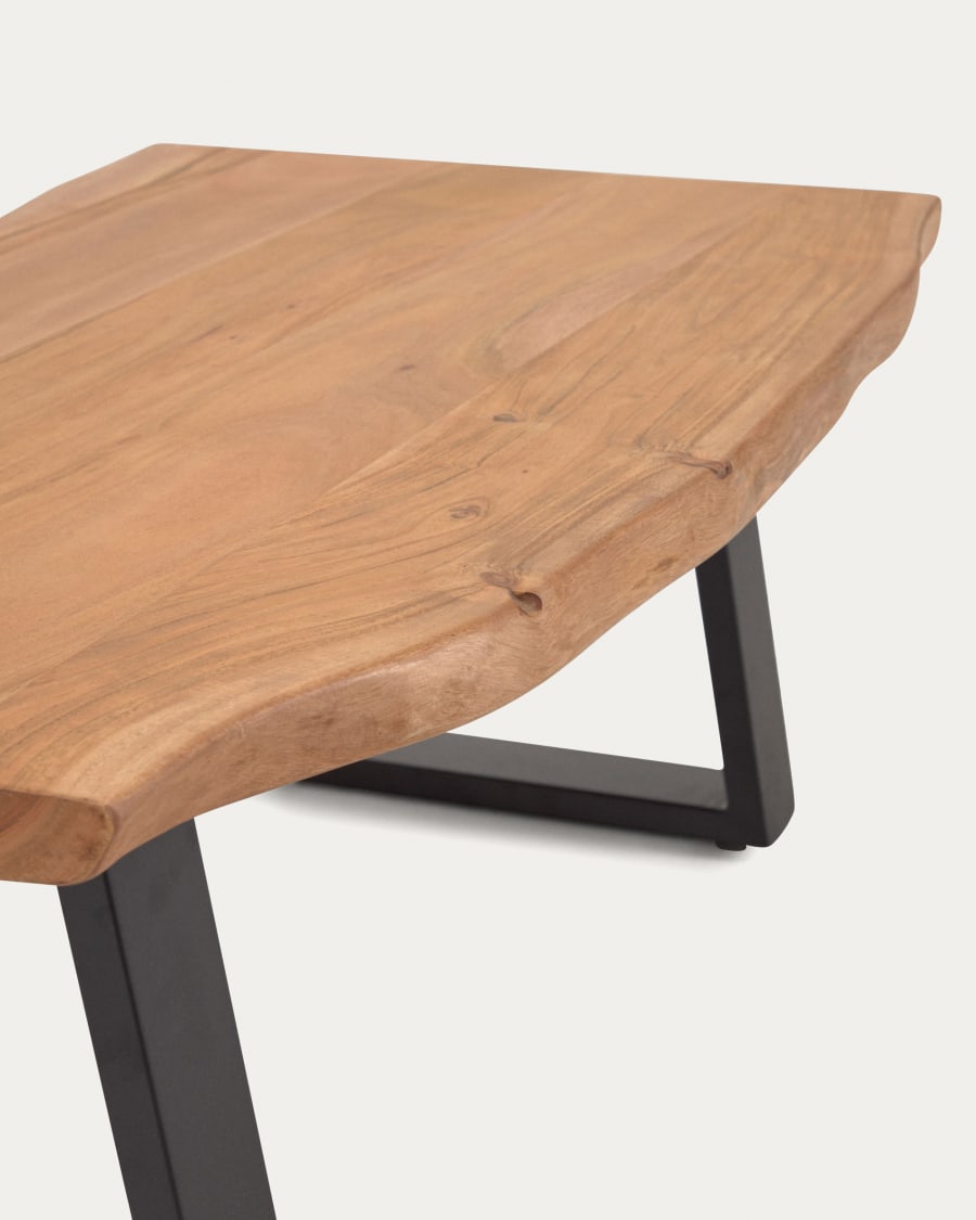 Alaia coffee table made from solid acacia wood with natural finish, 115 x 65 cm
