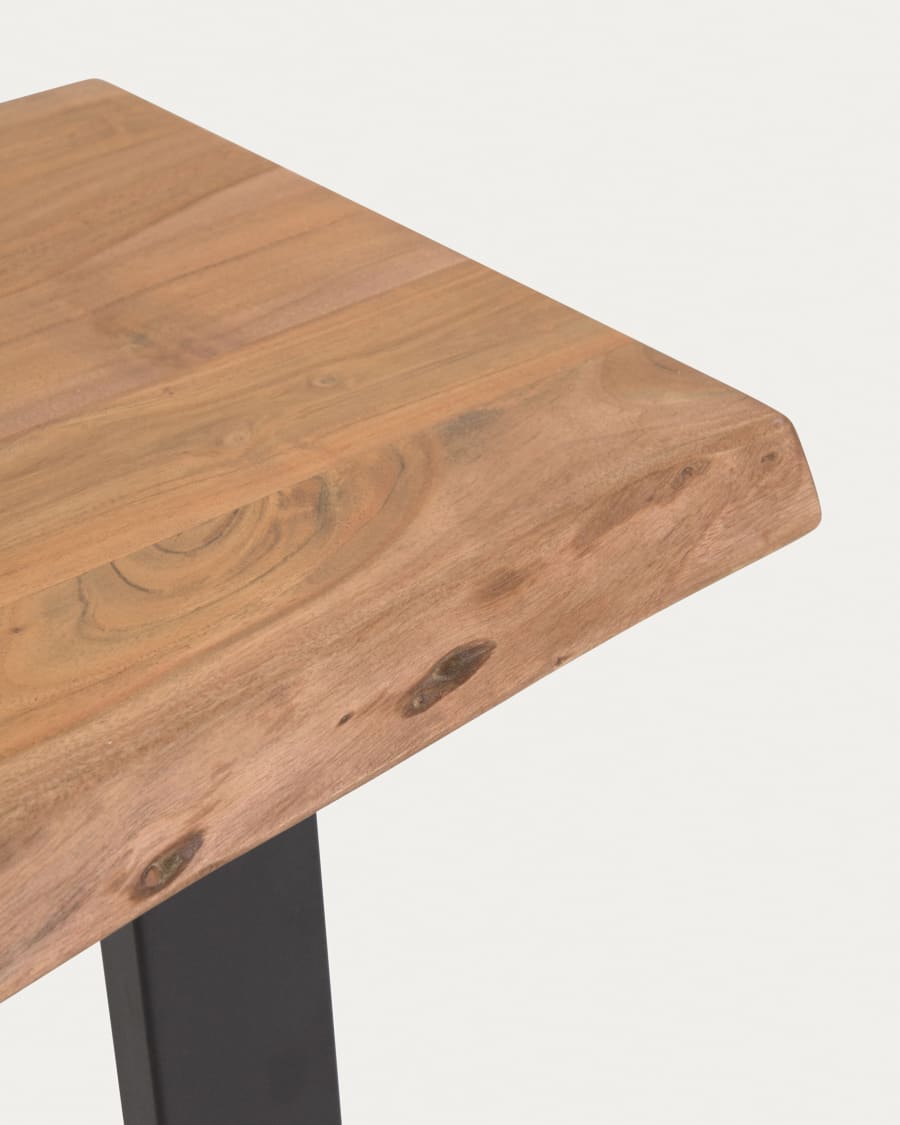 Alaia console table in solid acacia wood with natural finish, 115 x 40 cm