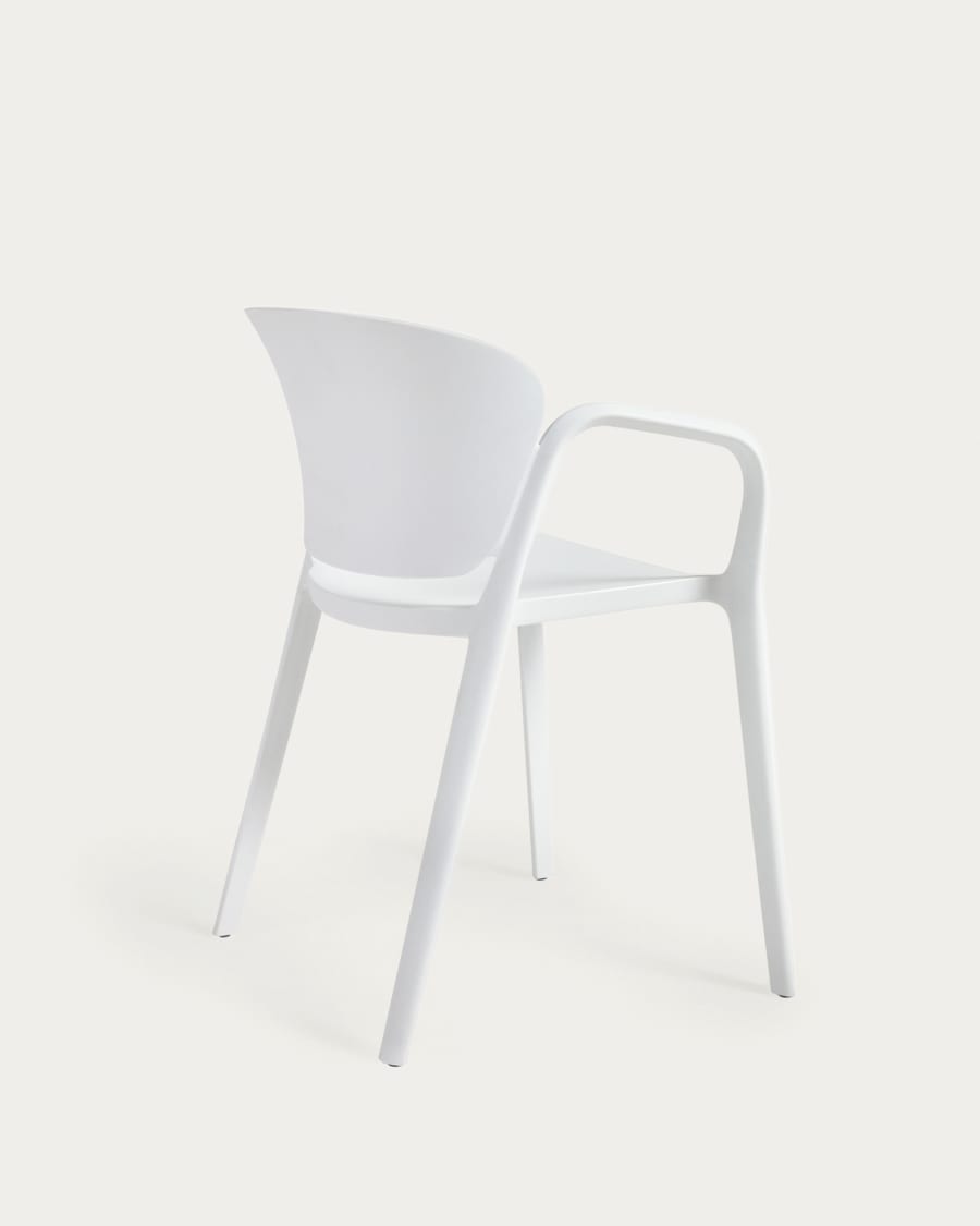 Ania stackable white garden chair