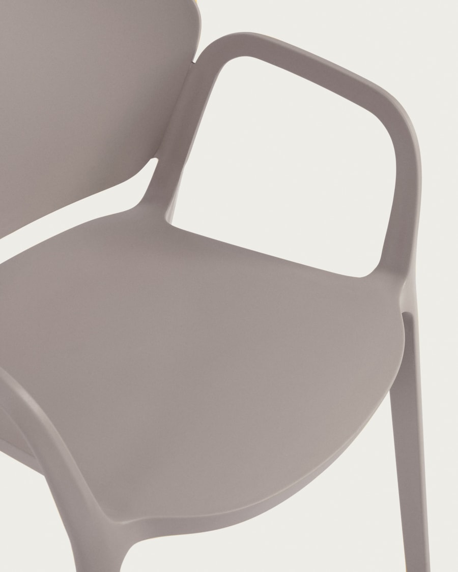Ania stackable brown garden chair