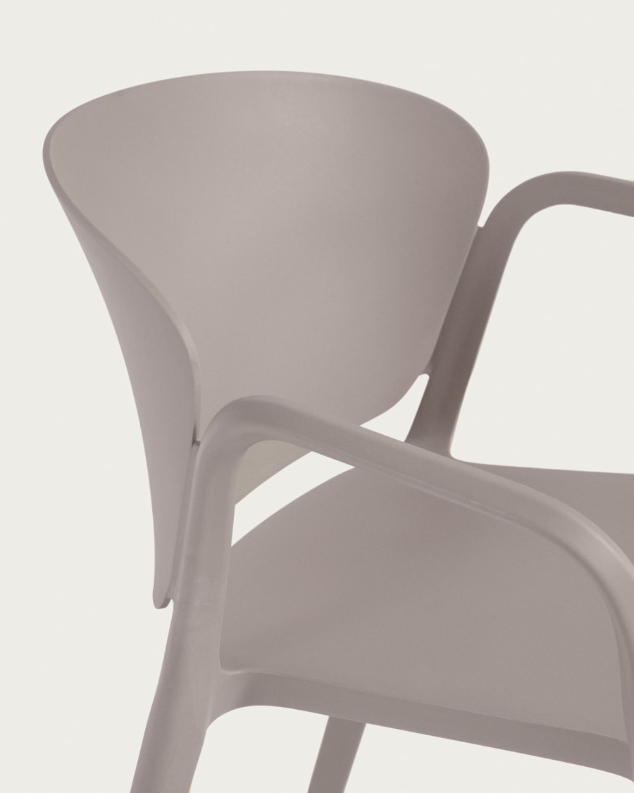 Ania stackable brown garden chair