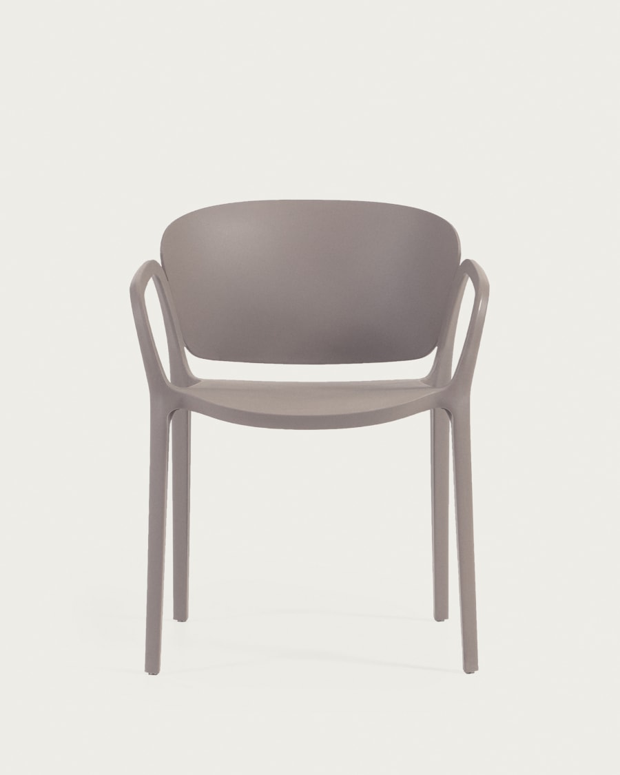 Ania stackable brown garden chair