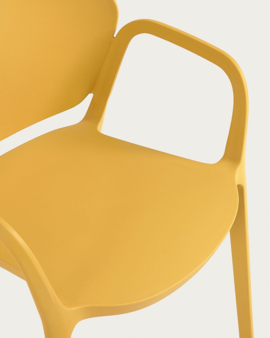 Ania stackable yellow garden chair