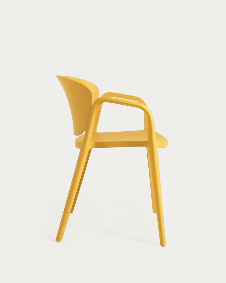 Ania stackable yellow garden chair